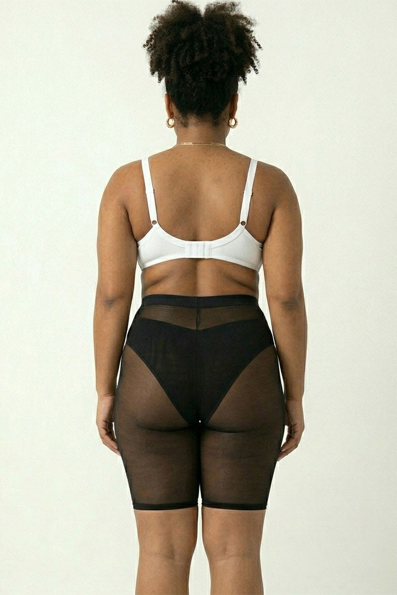 Shorts de motorista de malla de talla grande