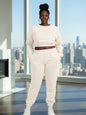 Plus Size French Terry Pullover & Joggers Set