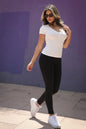 Solid High Waist Legging - Capella Apparel