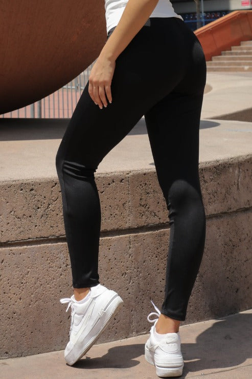 Solid High Waist Legging - Capella Apparel