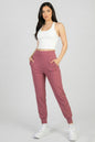 High Waisted Wide Waistband Joggers