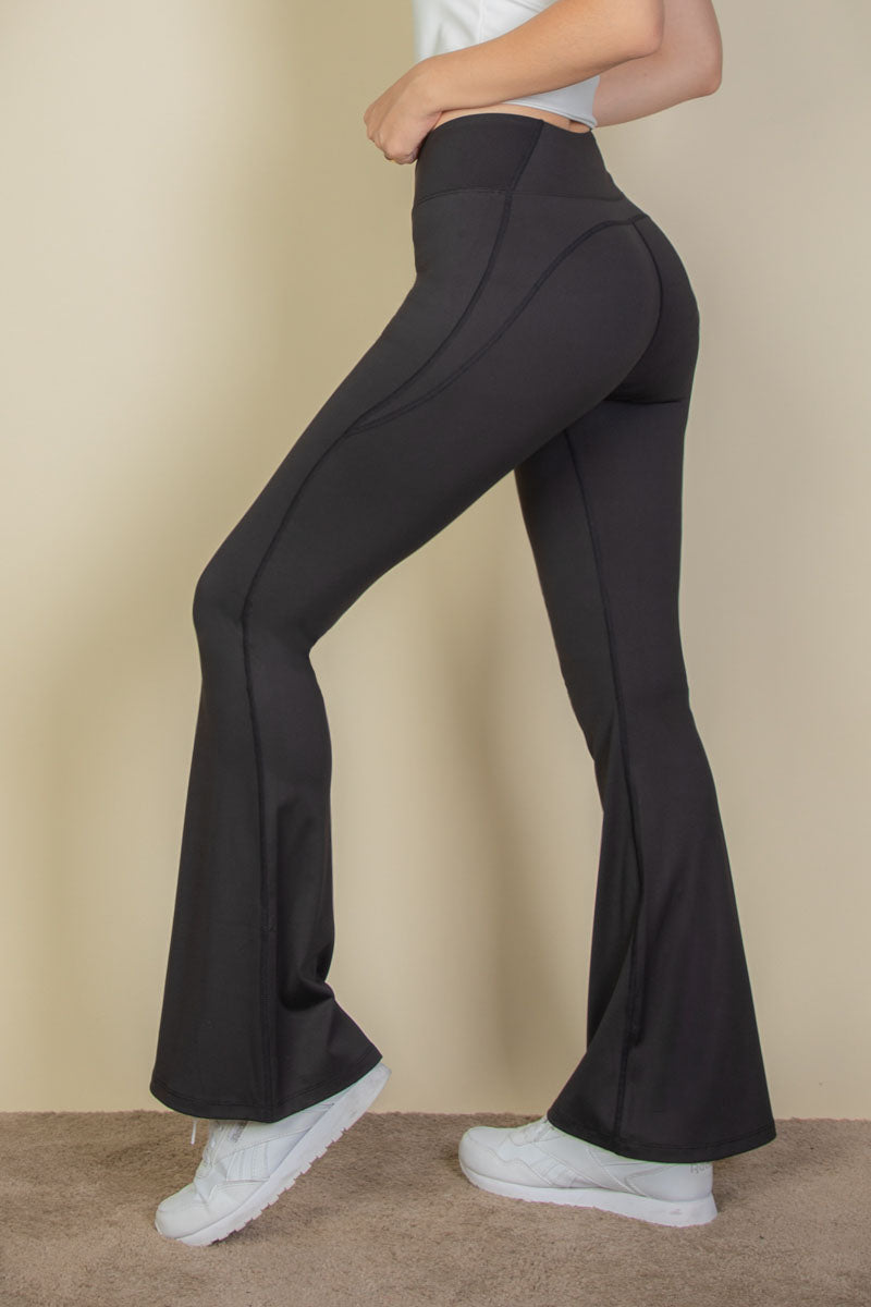 High Waist Flare Leggings - Capella Apparel