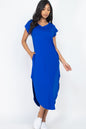 Cap Sleeve V Neck Maxi Dress - Wholesale Capella Apparel