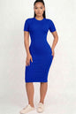 Ribbed Bodycon Midi Dress