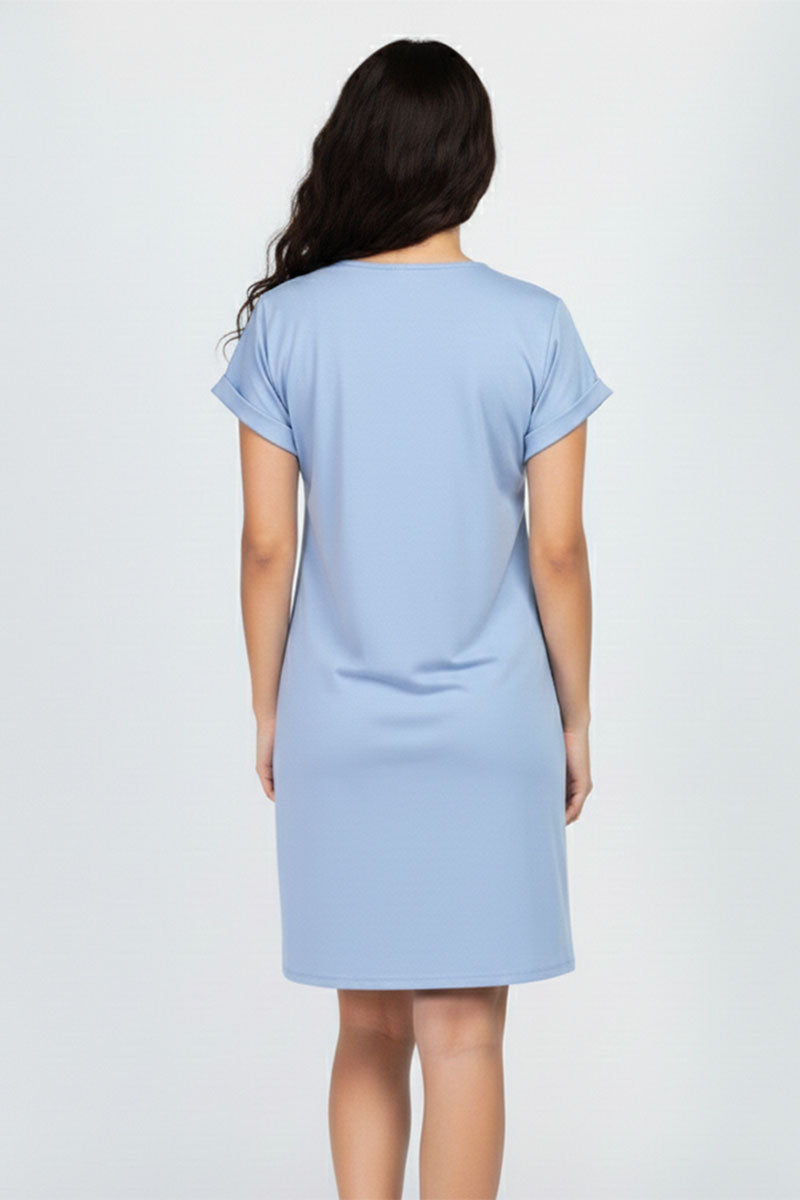 Cap Sleeve Pocket Mini Dress