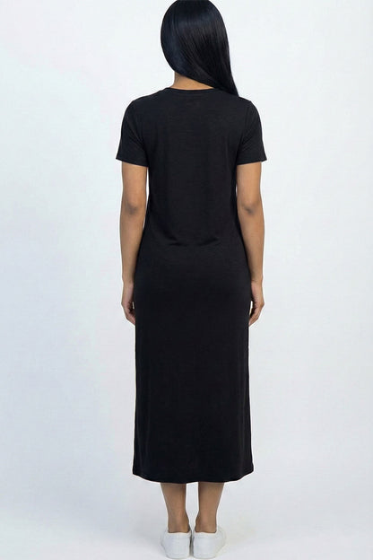 Side Pocket Tee Dress