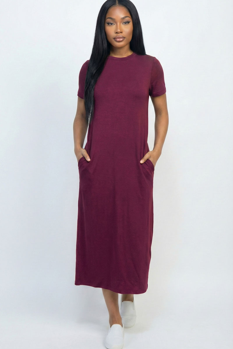 Side Pocket Tee Dress