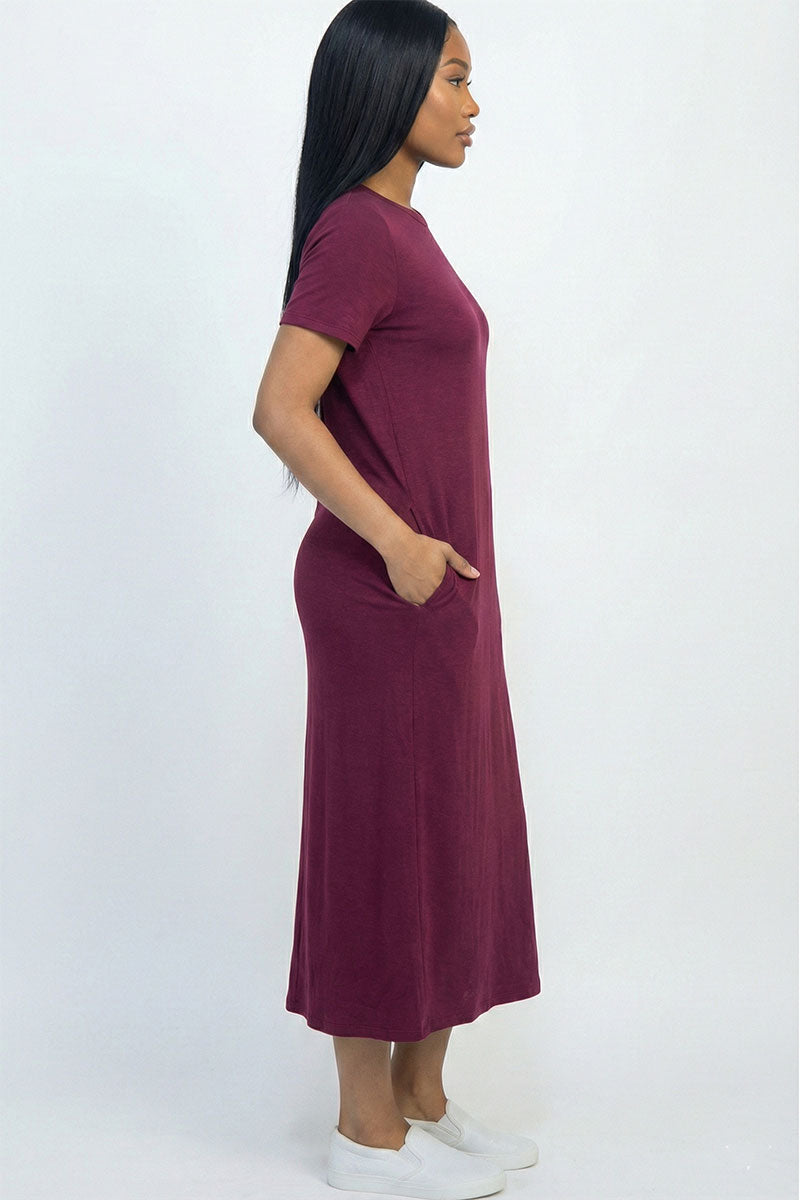 Side Pocket Tee Dress