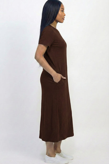Side Pocket Tee Dress