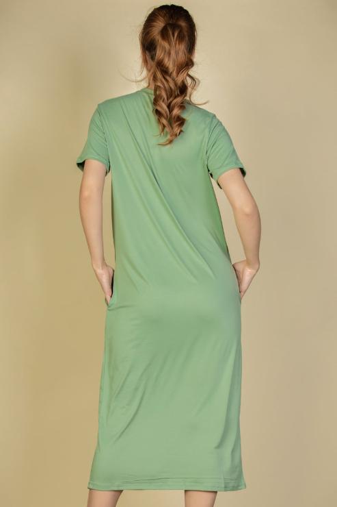 Side Pocket Tee Dress - Wholesale Capella Apparel