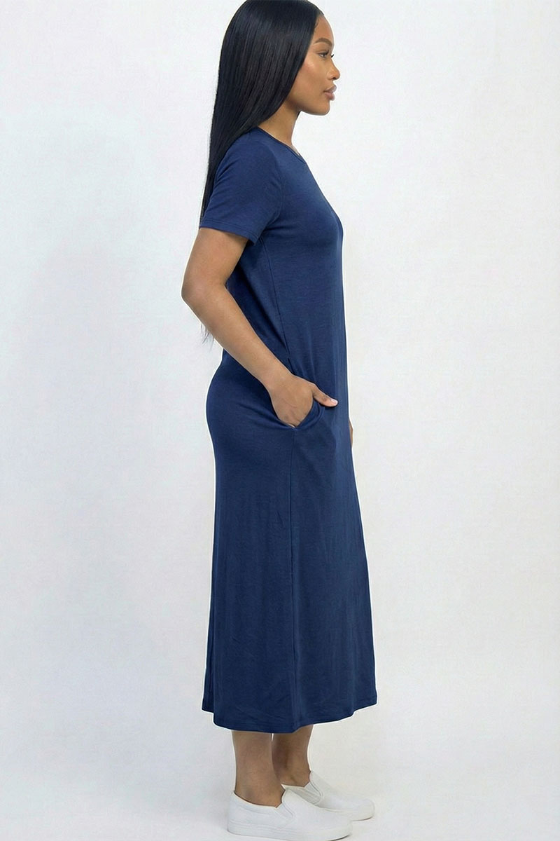 Side Pocket Tee Dress
