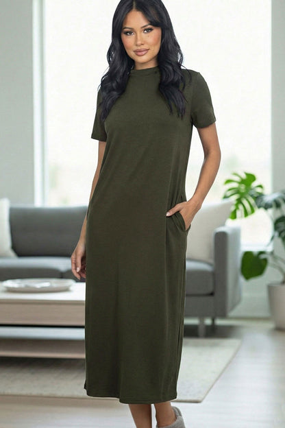 Side Pocket Tee Dress