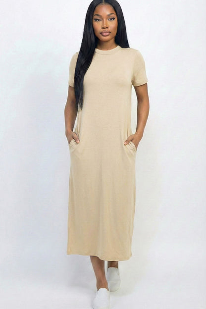 Side Pocket Tee Dress