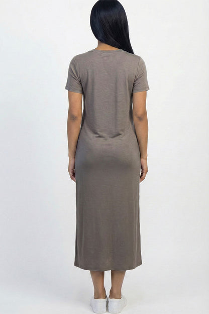 Side Pocket Tee Dress