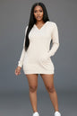 French Terry Hoodie Mini Dress