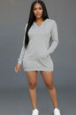 French Terry Hoodie Mini Dress