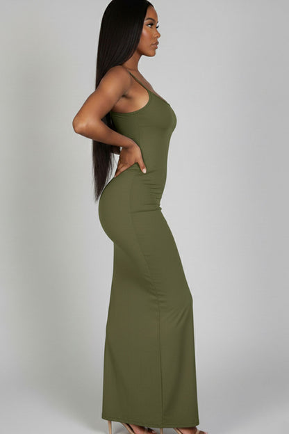 Ribbed Mermaid Hem Camisole Maxi Dress (CAPELLA)