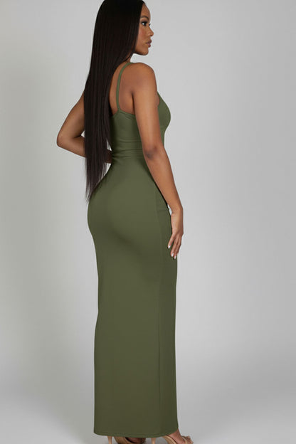 Ribbed Mermaid Hem Camisole Maxi Dress (CAPELLA)