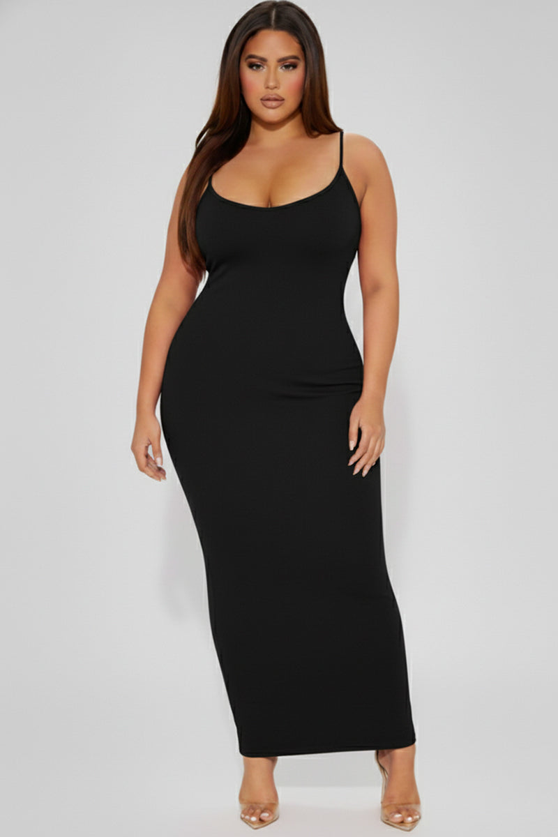 green emerald velvet dress Plus Ribbed Mermaaid Hem Cami Dress