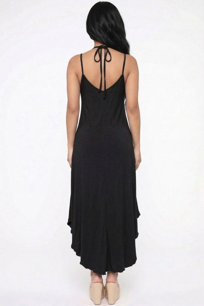 Solid Cami Double Strap Loose fit Dress