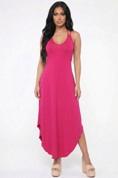 Solid Cami Double Strap Loose fit Dress