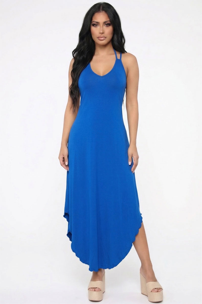 Solid Cami Double Strap Loose fit Dress