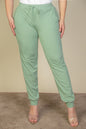 Plus Drawstring Waist Jogger Pants - Wholesale Capella Apparel