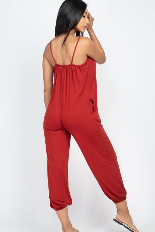 Sleeveless Jogger Jumpsuit - Wholesale Capella Apparel