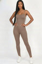 Criss-Cross Open Back Bodycon Jumpsuit (CAPELLA)