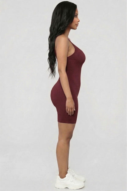 Ribbed Bodycon Romper