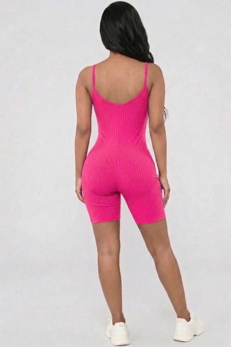 Ribbed Bodycon Romper
