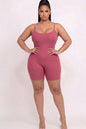 Plus Ribbed Bodycon Romper