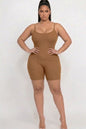 Plus Ribbed Bodycon Romper