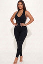Racer Back Bodycon Jumpsuit