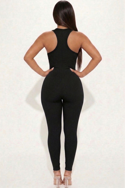 Racer Back Bodycon Jumpsuit (CAPELLA)