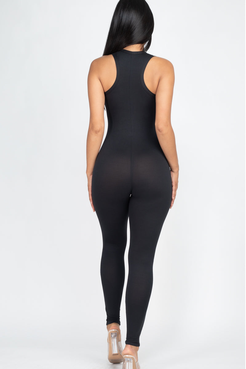 Racer Back Bodycon Jumpsuit - Wholesale Capella Apparel