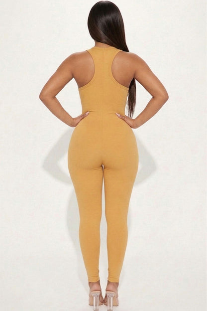 Racer Back Bodycon Jumpsuit (CAPELLA)