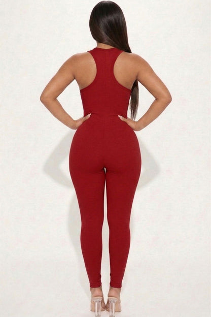 Racer Back Bodycon Jumpsuit (CAPELLA)