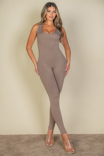 Racer Back Bodycon Jumpsuit - Wholesale Capella Apparel