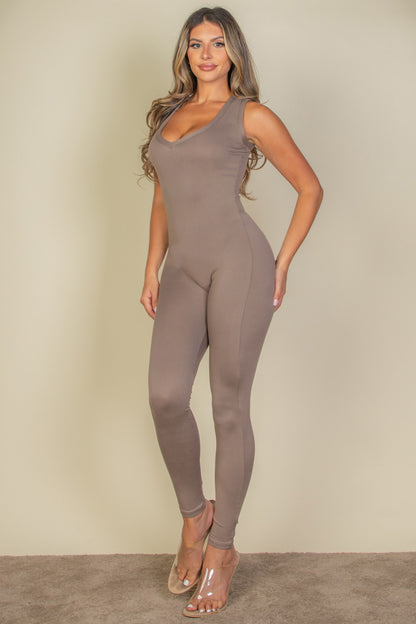 Racer Back Bodycon Jumpsuit - Wholesale Capella Apparel