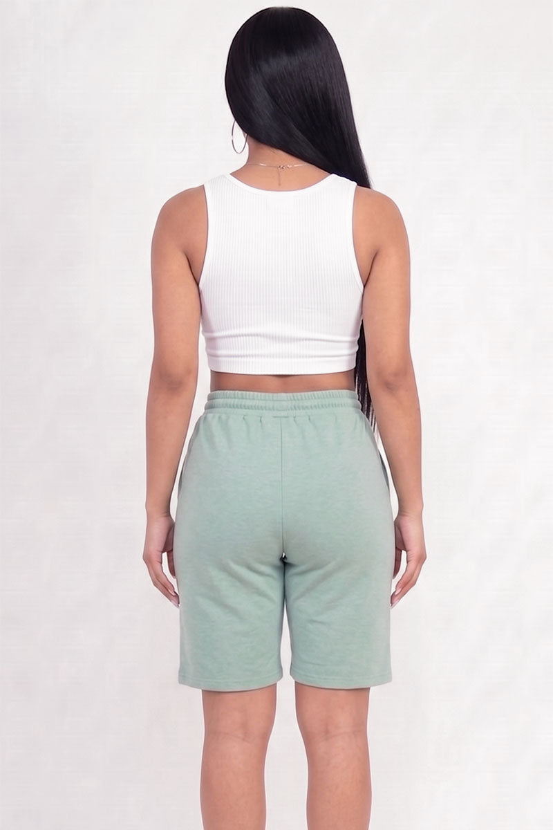 French Terry Bermuda Shorts