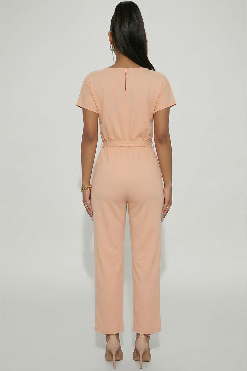 Tie Waist Relaxed Jumpsuit