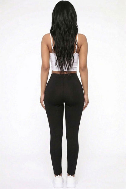 Solid High Waist Legging