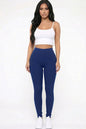 Solid High Waist Legging