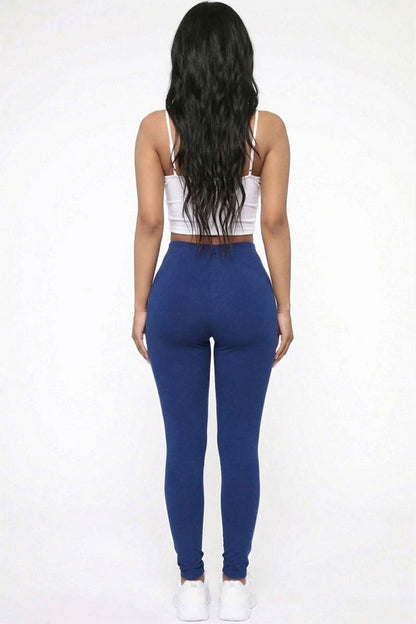 Solid High Waist Legging