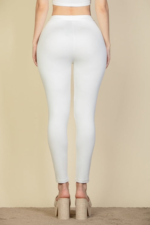 Solid High Waist Legging - Capella Apparel