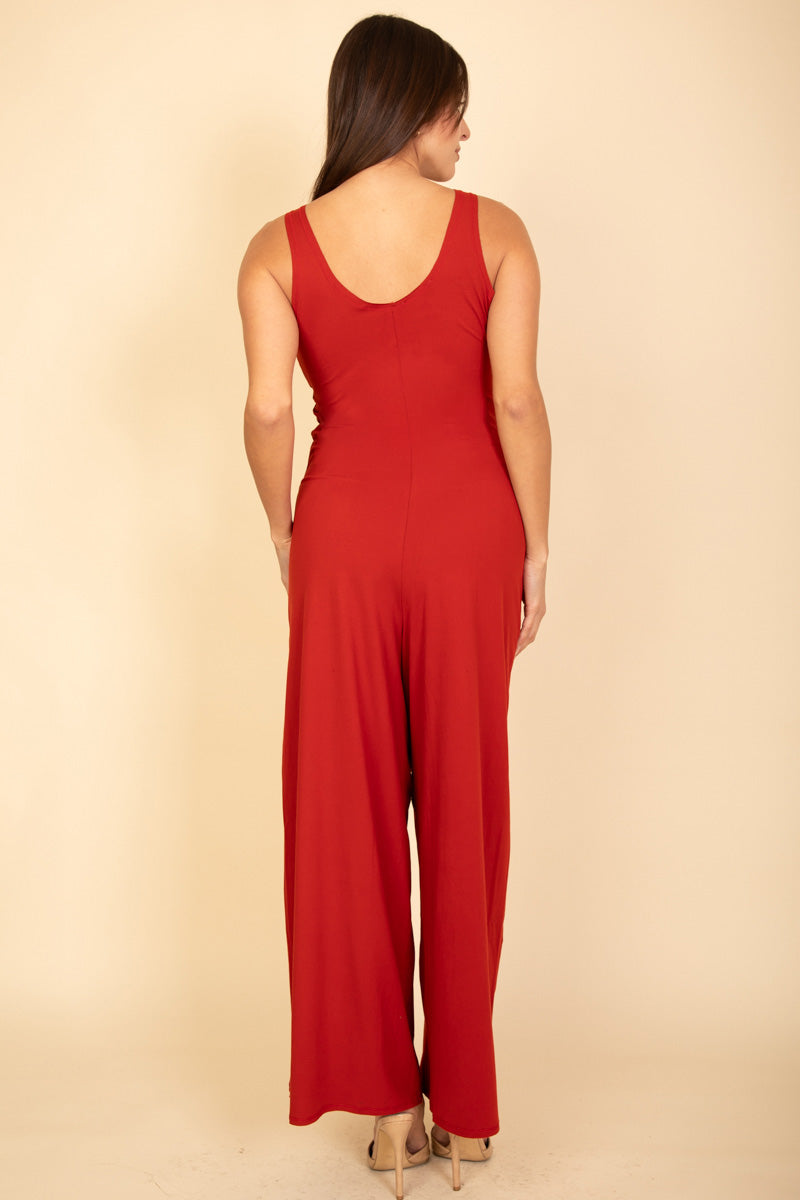 Sleeveless Tank Wide Leg Jumpsuit