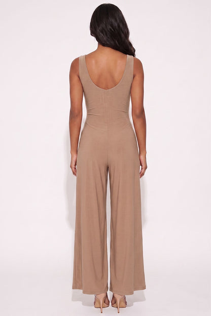 Sleeveless Tank Wide Leg Jumpsuit