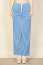 Knit Twill Drawstring Side Pocket Pants - Capella Apparel