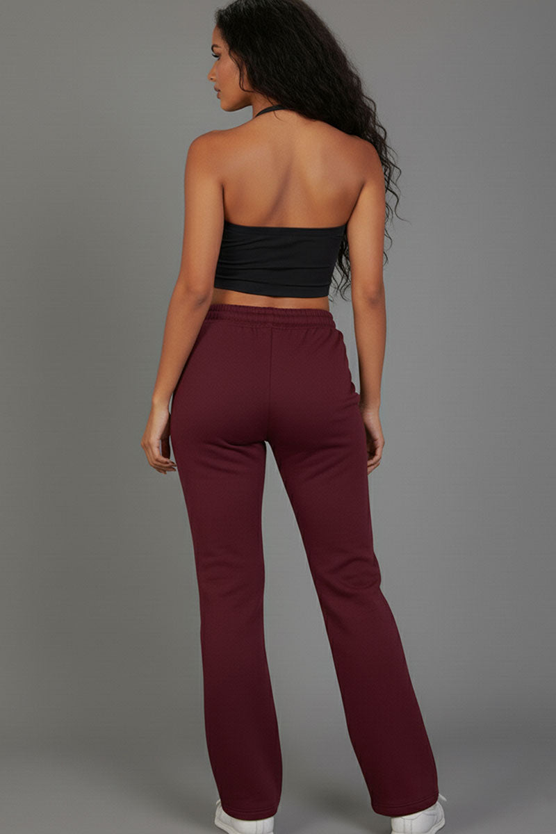 Drawstring Waist Slant Pocket Sweatpants